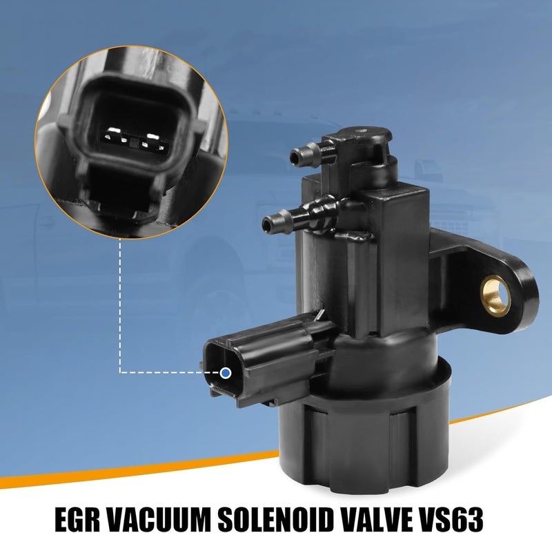 CARMOCAR EGR Pressure Feedback Sensor DPFE15 + EGR vacuum solenoid valve vs63 Replacement for Ford F-150 E-150,E-250,Explorer,Ranger,Escape,Mustang,Lincoln Town Car,Mercury Cougar,F77Z9J460AB, F77Z9J460AB - Image 5